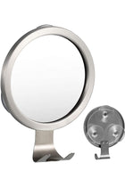 Shower Mirror Fogless for Shaving- with 3 Suctions, Anti Fog Mirror for Shower, Bathroom, Vanity, Bathtub, Razor Holder for Men (Round)