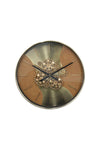New In Lumet Gear Clock 55 X 8.5 X 55 Cm-Gold
