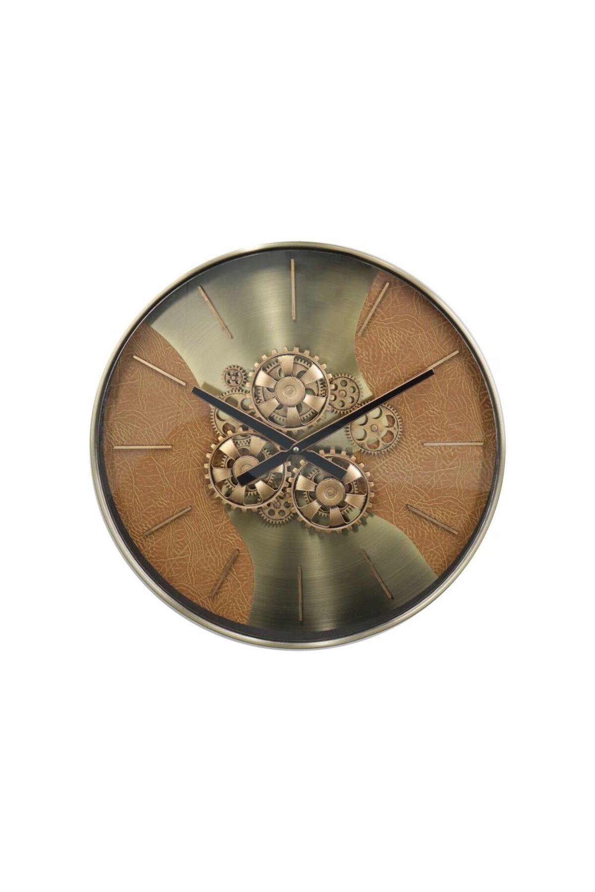 New In Lumet Gear Clock 55 X 8.5 X 55 Cm-Gold