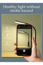 LED Floor Lamp, 2-in-1 Dual Use Eye Protection Touch Standing Lamp Table Lamp, 3 Color & Stepless Dimming LED Floor Lamp with Clip