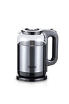 1.8L Borosilicate Glass Electric Kettle with Smart LED Indicator