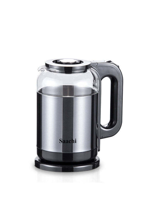 1.8L Borosilicate Glass Electric Kettle with Smart LED Indicator