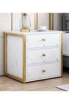-Long Nightstand, Bedside Table, 43*35*50cm Dresser for Bedroom, Bed Side Table with Drawers, Modern End Table Bedside Furniture, Closet Organizer, Night Stand Bedside Table for Living Room, O