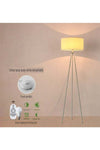 Nordic Modern Bedroom linen cover Standing Floor vertical lamp With 9W bulb and Remote control
