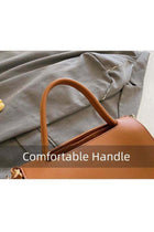 Women's Versatile Solid Color Crossbody Bag, Large Capacity Shoulder Bag, PU Leather Handbag