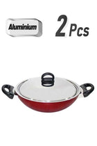 Classic. Flat Bottom Kadai Red 20cm
