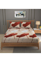 Premium Queen Size Flat Bedsheet with 2 Matching Pillowcases – Luxury Modern Design – Oversized Comfort (260x240 cm) Soft, Breathable Microfiber Bedding Set for All Seasons
