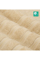 Safi Plus Towel Set Luxury Hotel Quality 600 GSM Genuine Combed Cotton, Super Soft & Absorbent Family Bath Towels 6 Piece Set - 2 Bath Towels, 2 Hand Towels, 2 Washcloths - Beige