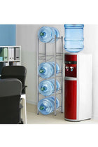Water Cooler Jug Rack 5-Tier Water Storage Rack for 5Bottles, Detachable Heavy Duty Water Bottle Rack