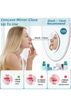 10 X Magnifying Mirror With Light, 3 Colour Modes, Dimming, 15 Cm, Illuminated, Suction Cups, Travel Mirror, High Magnification Makeup