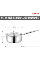 SMART TRIPLY SAUCEPAN WITH LID 18 CM
