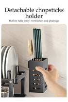 Dish Drying Rack with Drainer, 2 Tier Stainless Steel Kitchen Organizers, Double Layer Adjustable Set Kitchen Counter, Glass Holder (Black)