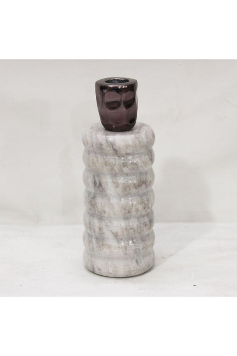 Mirral Candle Holder L Bronze 7X7X19 Cm