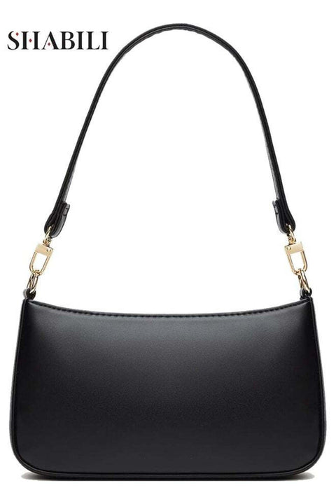 Women Students Office Shoulder Bag, Ladies Daily Casual Party Travel Shopping, Large-Capacity Multiple-Pocket PU Leather Satchel Bag Tote Bags Ladies Bag Clutch Bag Hobo Handbag Accessory (Bla