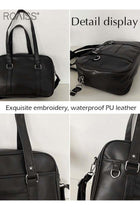 Fashionable Pu Leather Shoulder Bag Women'S Daily School Jk Uniform Bag Detachable Adjustable Shoulder Strap Large Capacity Handbag