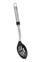 Slotted Spoon With Nylon Head Silver/Black