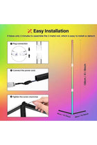 Remote Control LED Light Corner Lamp Multicolour