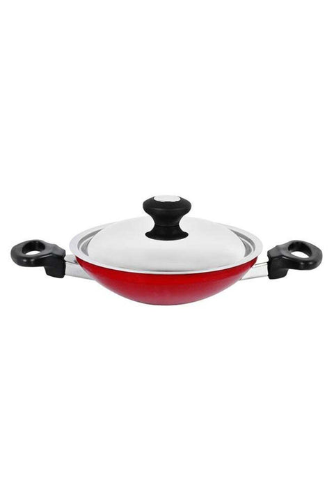 Appachatti with Stainless Steel With Lid Red 20cm