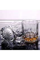 Whiskey Glasses Set of 6 300ML/10OZ,Premium Scotch Glasses,Bourbon Glasses for Cocktails,Rock Style Old Fashioned Drinking Glassware 300ml Set Of 6(A)