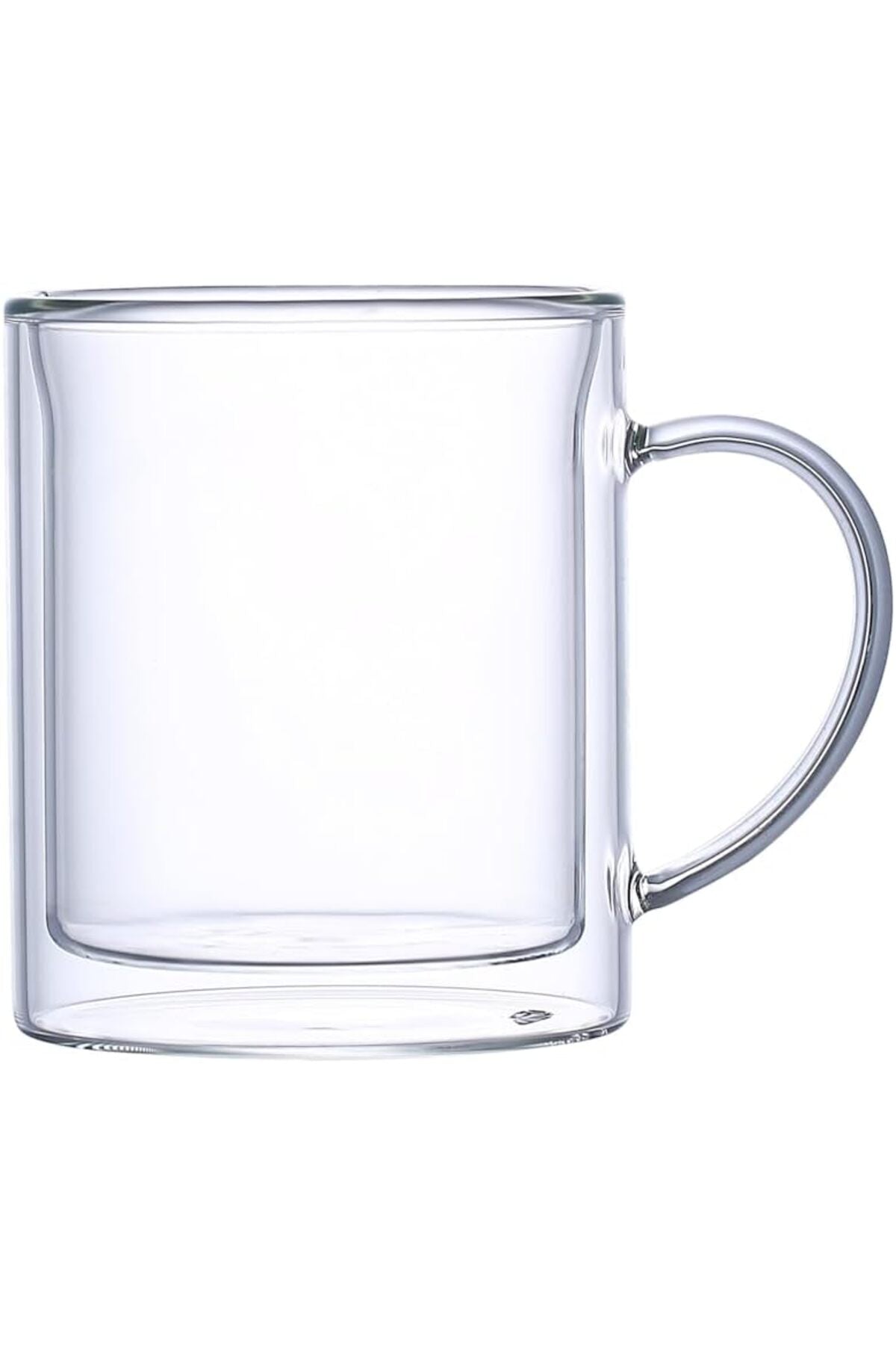 NEOFLAM Double Wall Glass Cup Set 350ml, 2PCS Borosilicate Insulated Heat-Resistant Tea & Coffee Mug Set