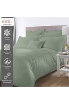 Cotton Double Duvet Cover 200x200 cm Sea Foam, 100% Long Staple Cotton Percale Weave Quilt Cover