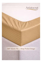 3-Piece Striped Microfiber Fitted Sheet Set Queen 150x200cm – Soft Elastic Deep Pocket 17cm Bedsheet