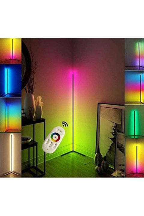 Remote Control LED Light Corner Lamp Multicolour