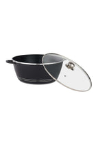 36 cm Die Cast Casserole- DC3204 Non Stick Aluminum Cookware with Non Stick Coating, Compatible with Hot Plate, Halogen, Gas Cooktops with Tempered Glass Lid
