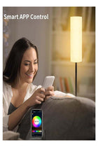 Floor Lamp Temperature Modern LED Standing Lamp Linen Lampshade Elegant High Light Stepless Dimming Floor Lamp