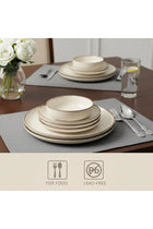 Stoneware NIO 12 Pc Dinner Set, Beige | Rustic Speckled Dinnerware Set for 4 People