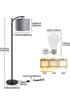 Floor Lamps for Living Room with 3 Color Temperatures, Standing Lamp Tall with Adjustable Linen Shade