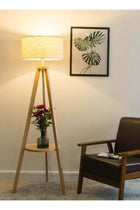 Nordic Modern Bedroom linen cover Standing Floor vertical lamp With 9W bulb and Remote control