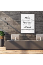 Stickers 2 Sheets Wall Quotes Stickers Ability Motivation Attitude Inspirational Home Decals Decor for Office School Classroom Teen Dorm Room