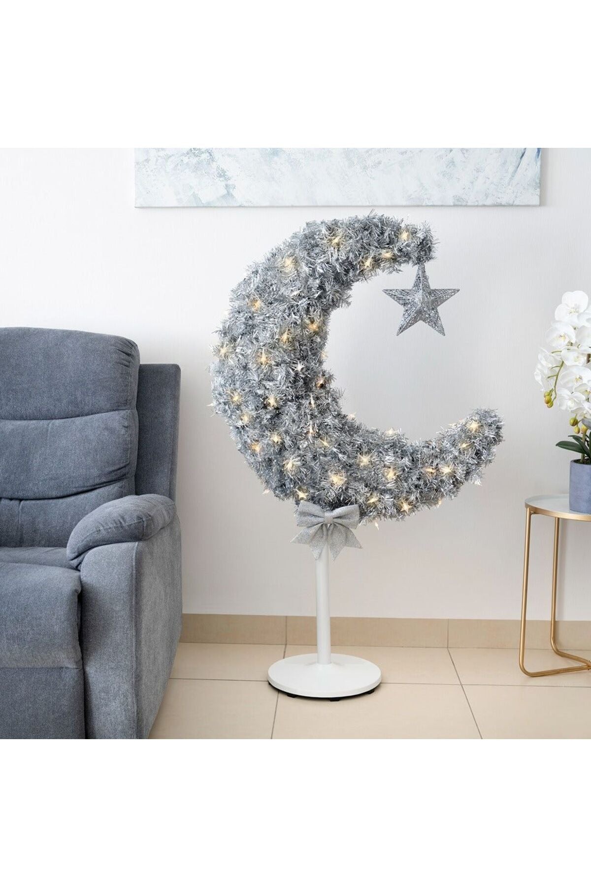 Ramadan HilalFul Tree - Silver