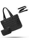 Manbab Women's Large Laptop Tote Bag – Lightweight Work & Travel Shoulder Bag for Office, College, Teacher – Black