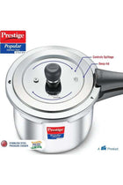 5.00Liters Popular Svachh Spillage Control Stainless Steel Pressure Cooker, 5 L (Silver)