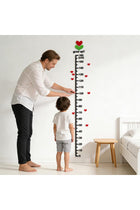 3D DIY Acrylic Height Growth Chart Wall Sticker for Kids Room, Door Decor with Heart Design, 0-160cm Measurement Scale