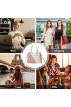 Women PU Large‑Capacity Multi‑Pocket Shoulder Bag Crossbody Bag Satchel Bag Tote Handbag