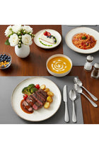 Stoneware NIO 12 Pc Dinner Set, Beige | Rustic Speckled Dinnerware Set for 4 People