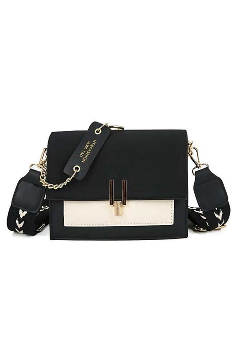 Women's Contrast Color Shoulder Bag