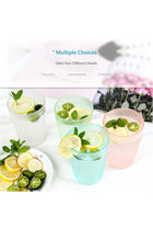 Unbreakable Plastic Drinking Glasses Set of 4, 350ml Reusable Tumblers, Colorful, BPA-Free, Dishwasher Safe, Water Juice Cups, Ideal for Gifts