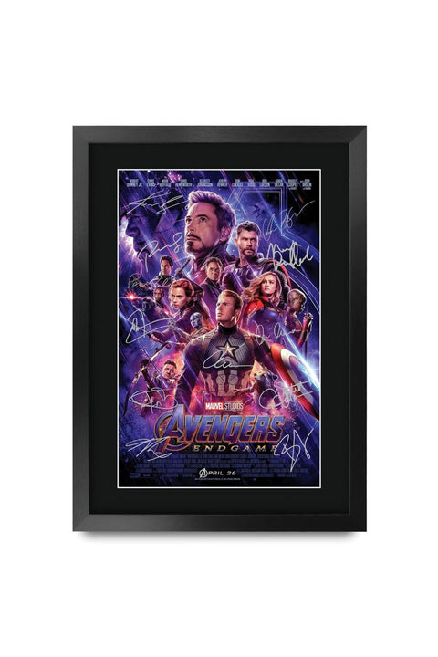 Alayra Framed A3 Avengers Endgame Gifts Printed Signed Photo Poster for Movie Fans - A3 Framed