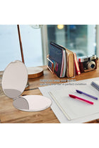Compact Travel Mirror, Round Foldable Pocket Mirror, Stainless Steel Double Sided Foldable Pocket Mirror for Makeup Travel, Clear Image for Pocket for Package for Travel (Silver)