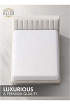 1-Piece Microfiber Fitted Sheet Striped,Color: White, Queen (150x 200 cm),Design Soft Fabric Deep Pocket Elastic Edge Bed Linen