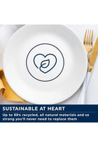 Vitrelle Glass Dinnerware, 12pc Set, Corning White
