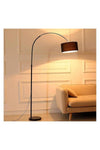 Floor Lamp With 12W Led Bulb Metal Warm Light Black