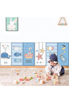 3D Anti-Collision Wall Stickers, 8PCS Space Theme Kids Room Decor, Waterproof Leather Self-Adhesive Panels for Bedroom, Playroom & Living Room(Blue)