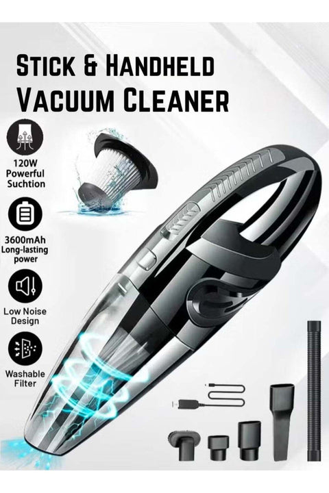Handheld Vacuum Cleaner Cordless High Power 120W 3200pa Vacuum Dust Busters Cordless Rechargeable Portable for Pet Pair Sofa Car Office Vacuum Cleaner