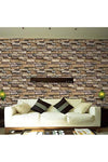 Waterproof Stone Brick Wall Sticker Self-adhesive Wallpaper Home Decor Wall Art Decal Living Room Bedroom Bathroom Kitchen Decor-es