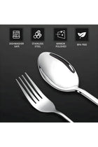 ® Set of 12, Stainless Steel Dinner Forks and Spoons Silverware Set, Heavy-Duty | 7.87 Inch